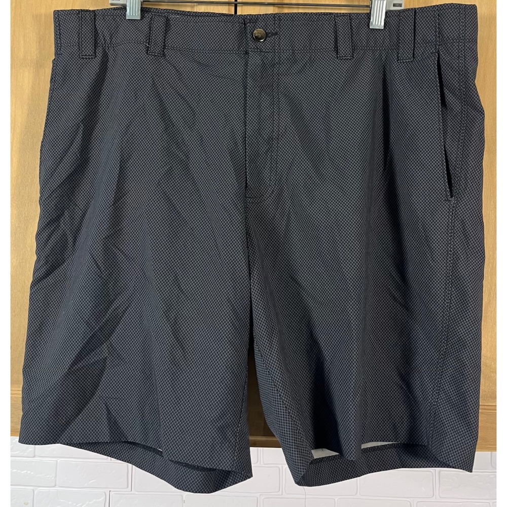 Callaway Golf Shorts Mens 40 Black Diamond Print Performance Stretch